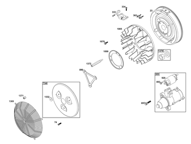 Part Location Diagram of 84011457 Murray FAN, FLYWHEEL